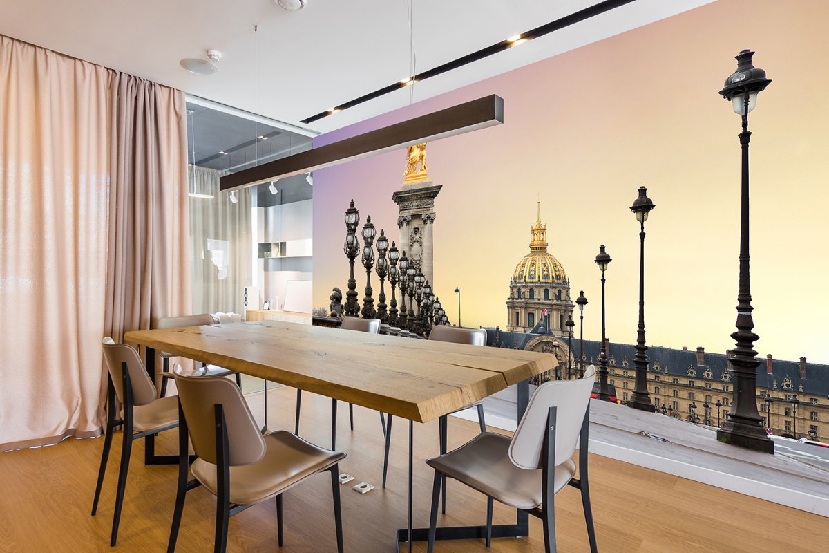 Панно Париж в интерьере