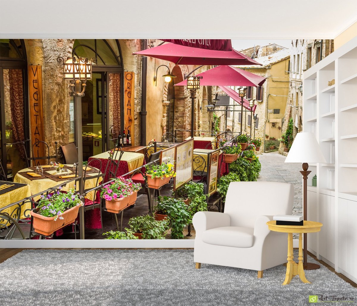 Италия улочки кафе