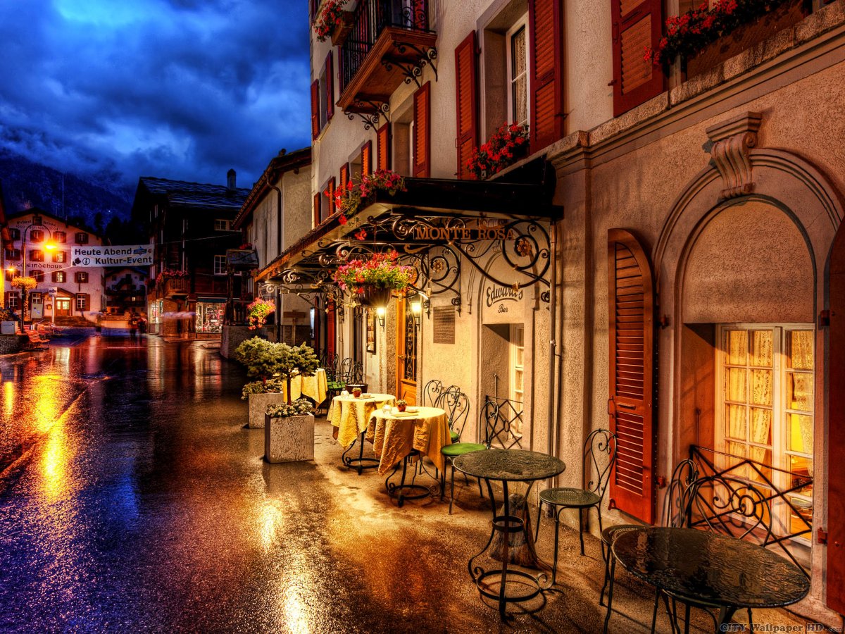 Париж улочки кафе