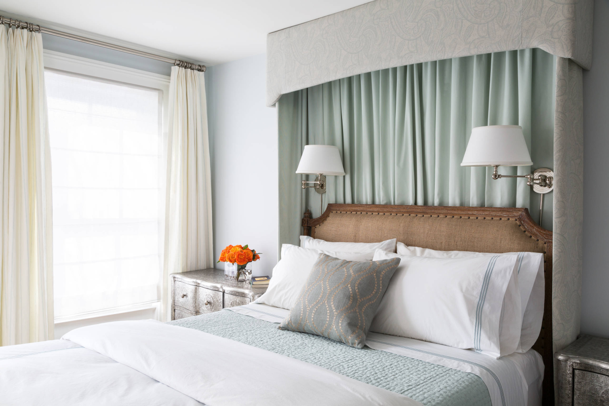 Обои под лен в интерьере