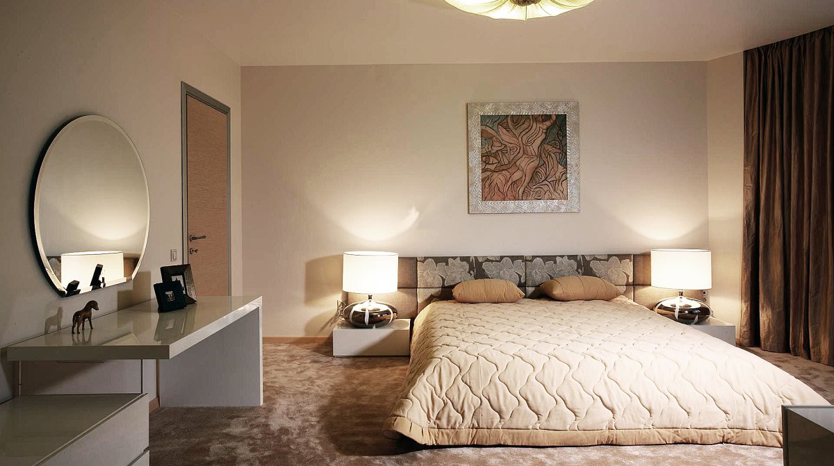 Обои мешковина в спальне