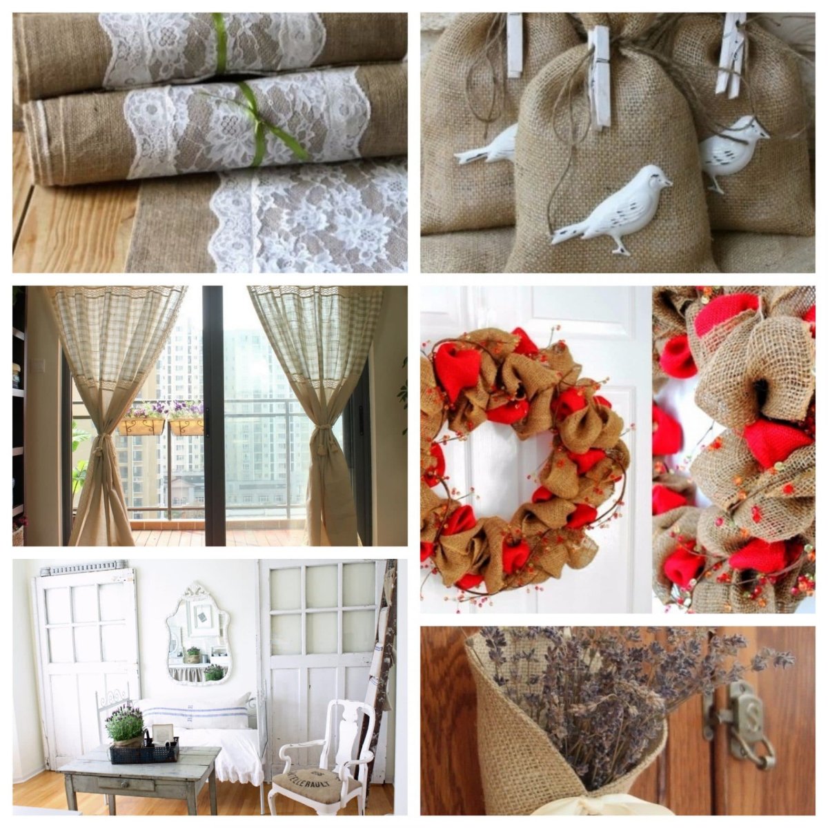 Домашний текстиль из Мешковины