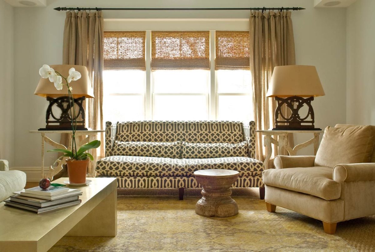 Шторы из Мешковины в интерьере