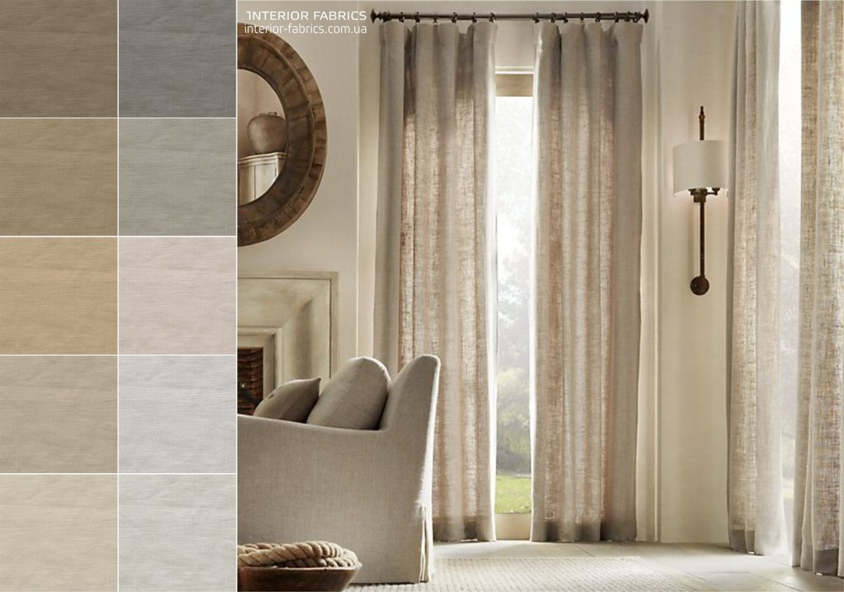 Интерьер лен беж