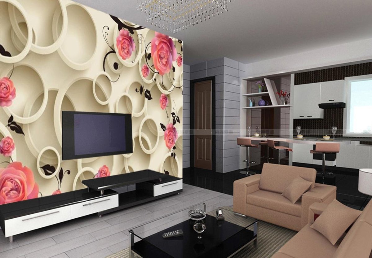 Панно под телевизор на стену