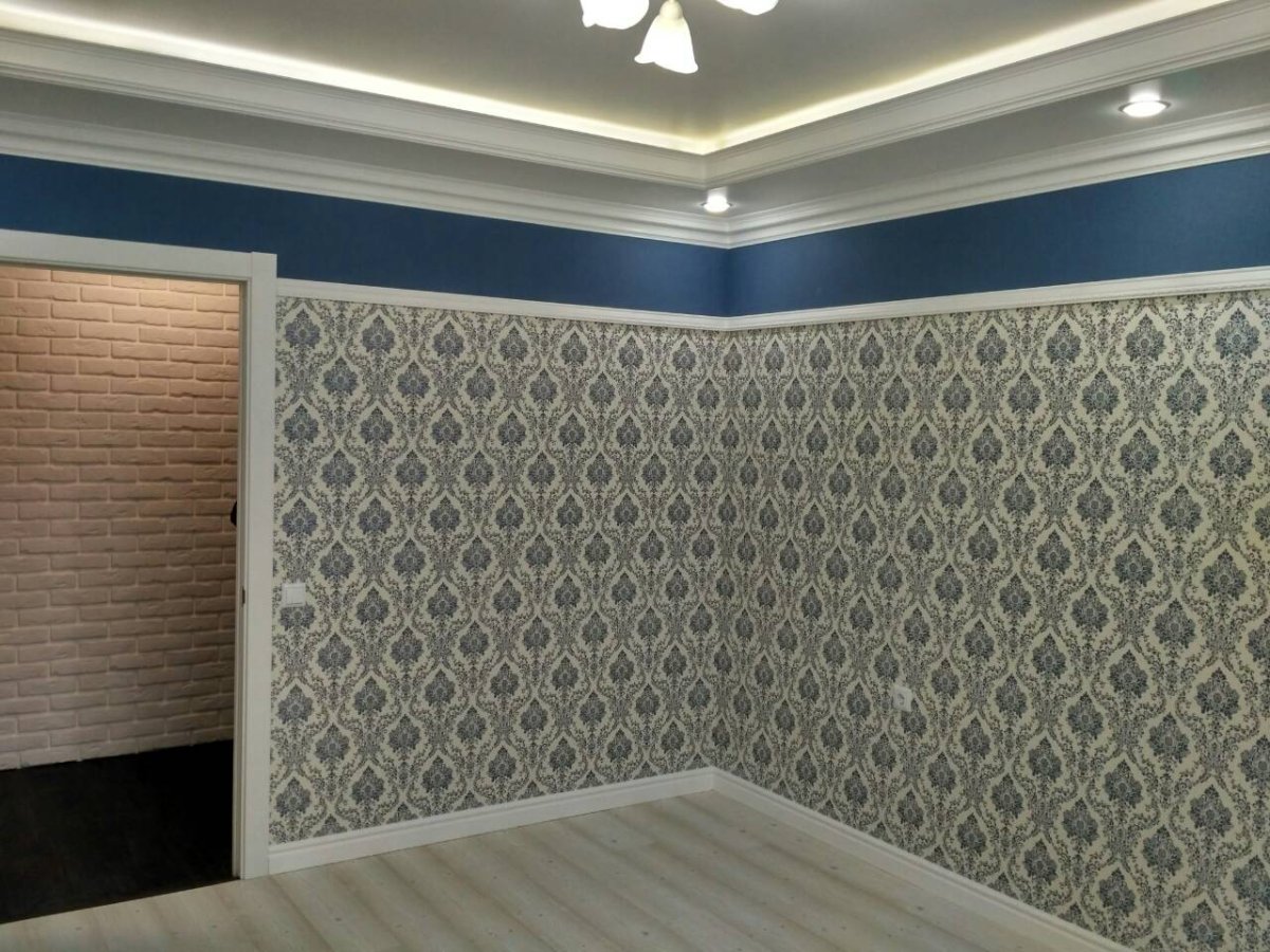 Необычная поклейка обоев