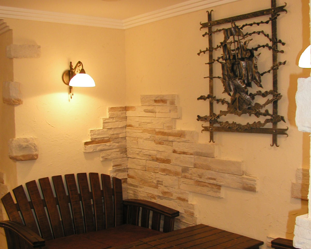 Декоративный камень в интерьере