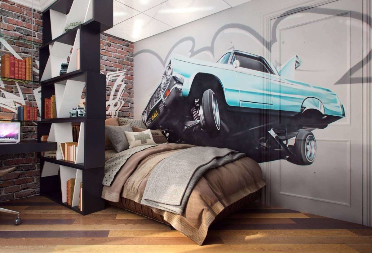 Комната для подростка в стиле лофт