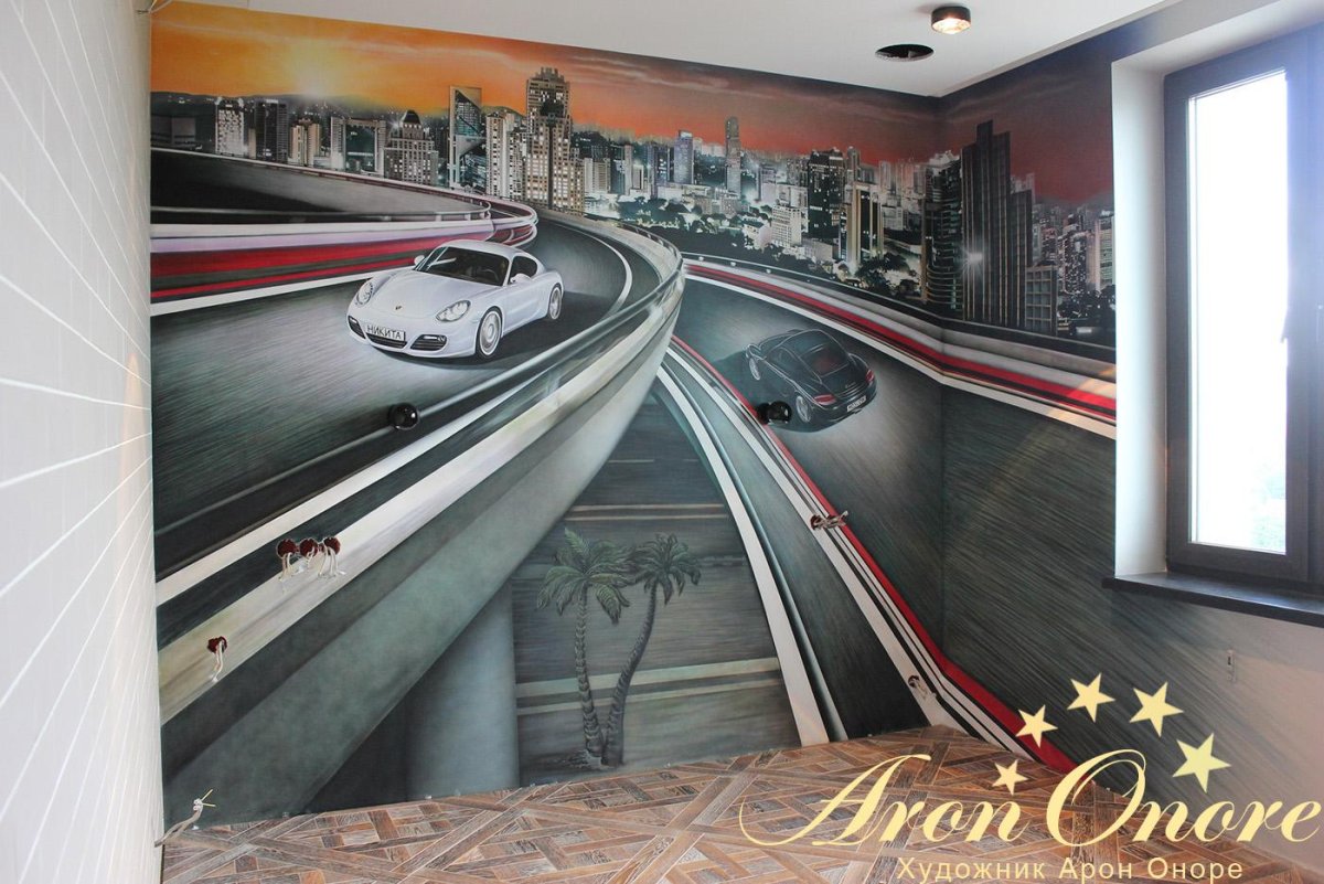 Панно на стену машины