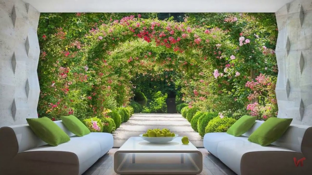 Лес в интерьере