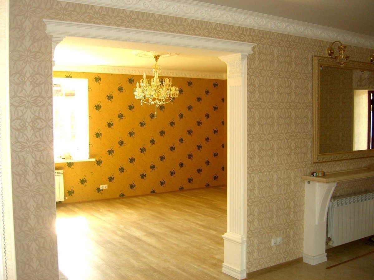 Отделка проема без двери