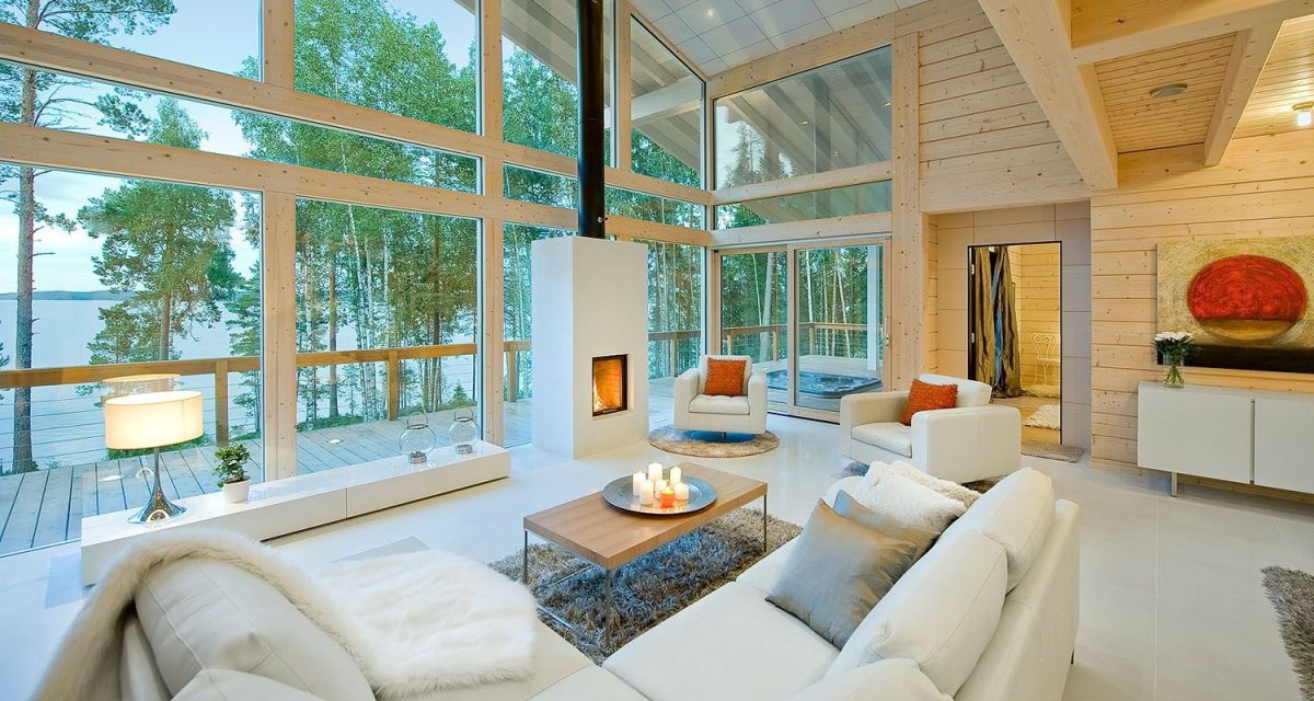 Дом с панорамными окнами