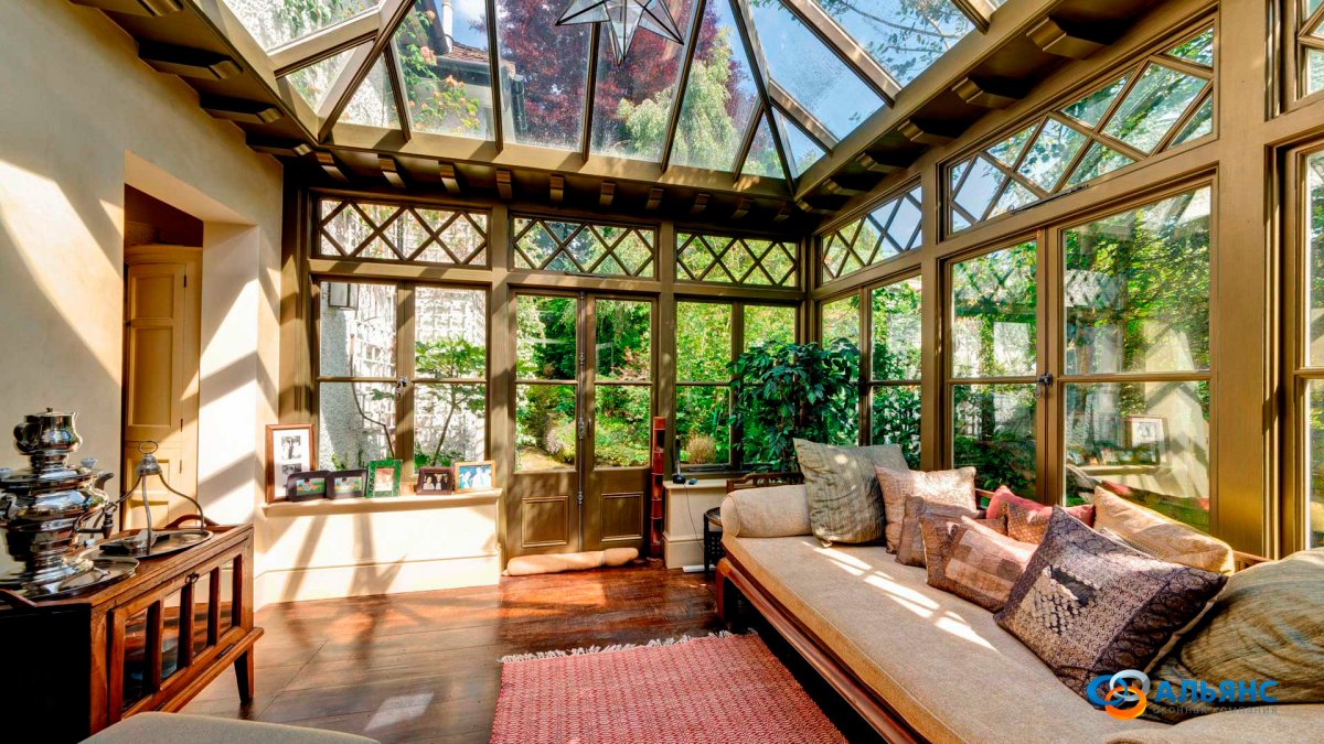 Витражные окна для веранды