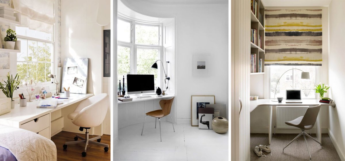 Рабочая зона на подоконнике