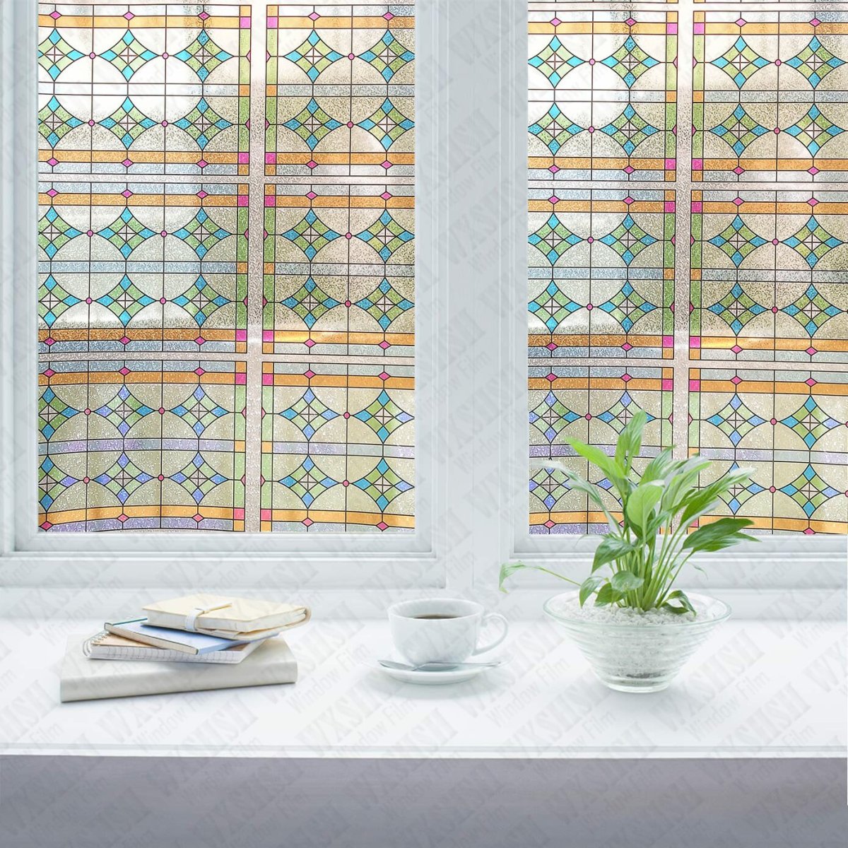 Метро витражная пленка