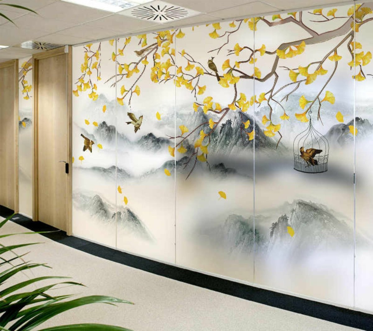 Декоративная пленка пейзаж