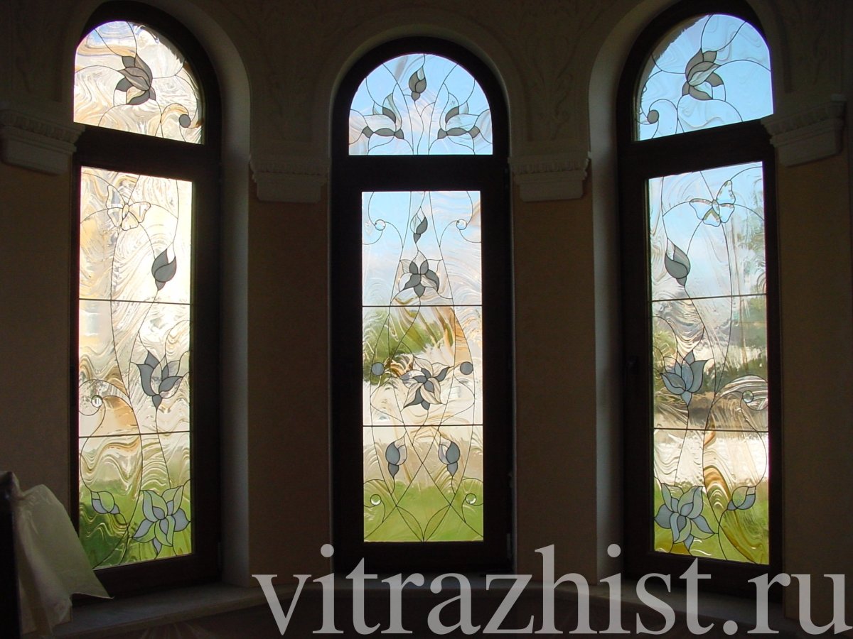Витраж из стеклопакетов