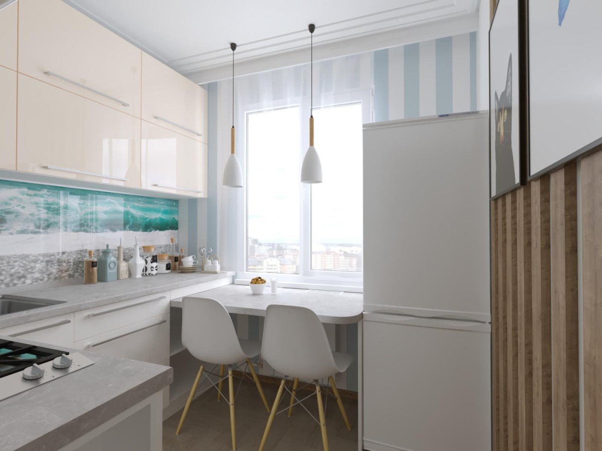 Кухонный стол у окна