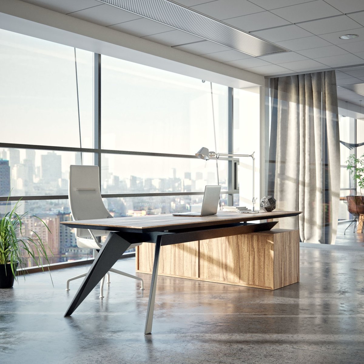 Офис с панорамными окнами