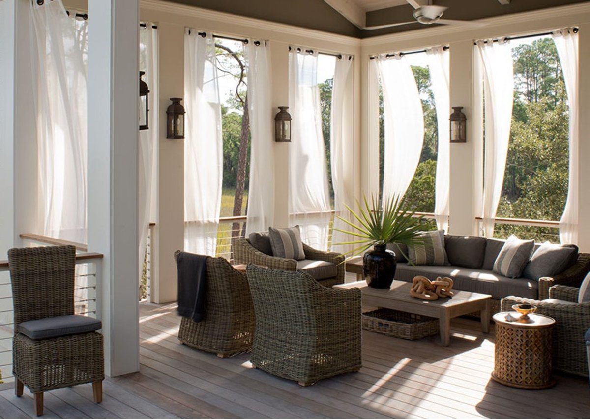 Шторы на террасу