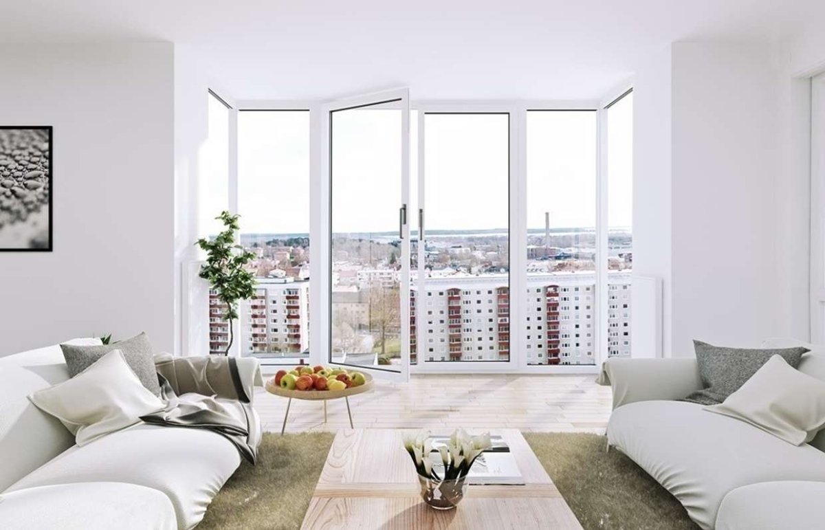 Пластиковые окна в интерьере