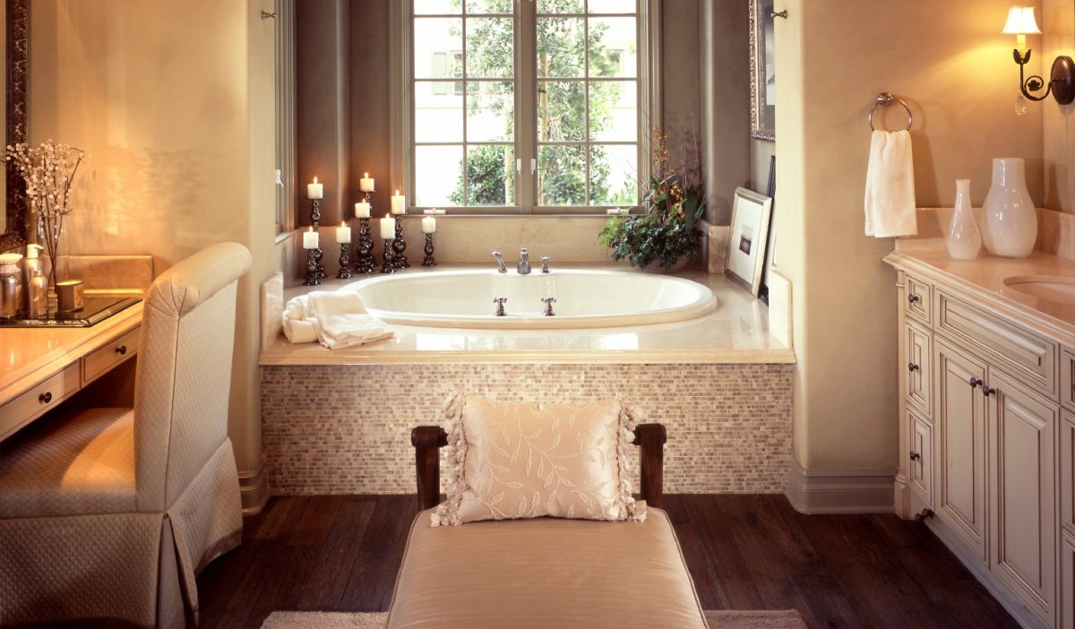 Ванная с панорамными окнами