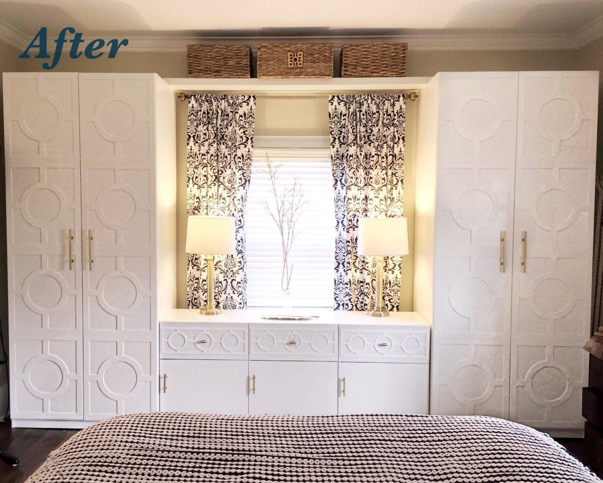 Декор маленького окна в спальне