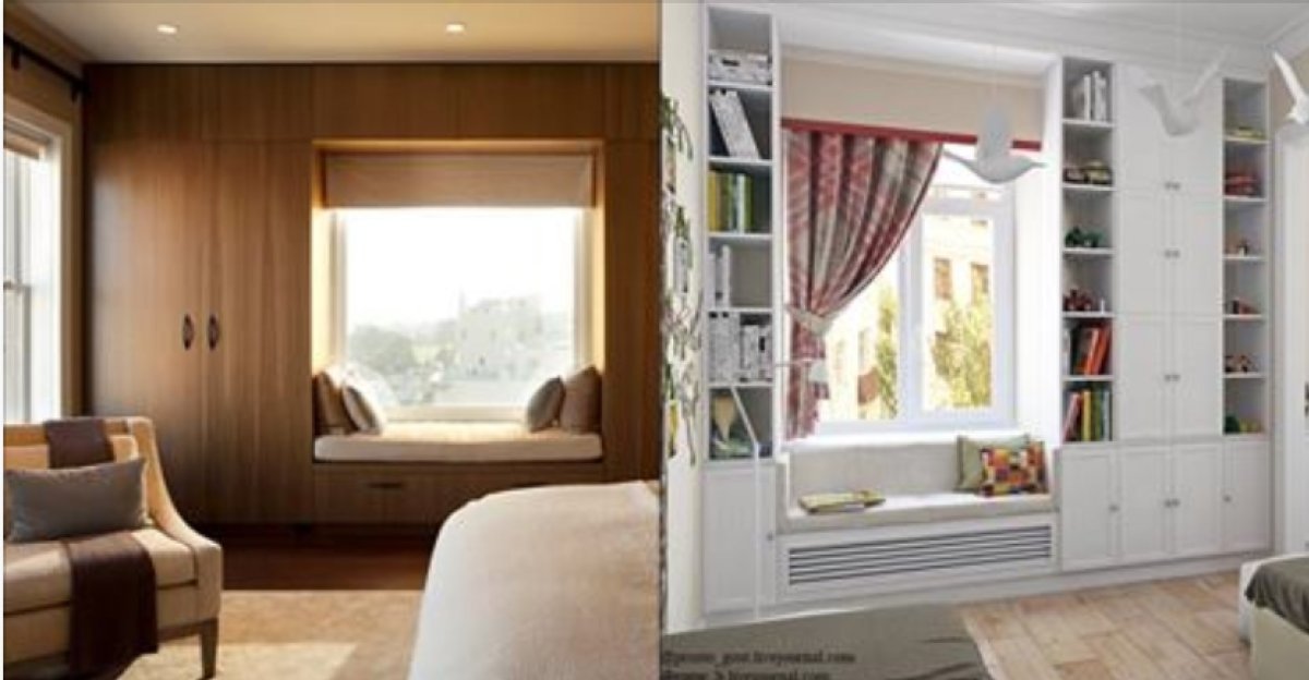 Шкаф у окна