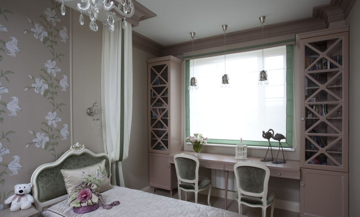 Спальня с угловым окном