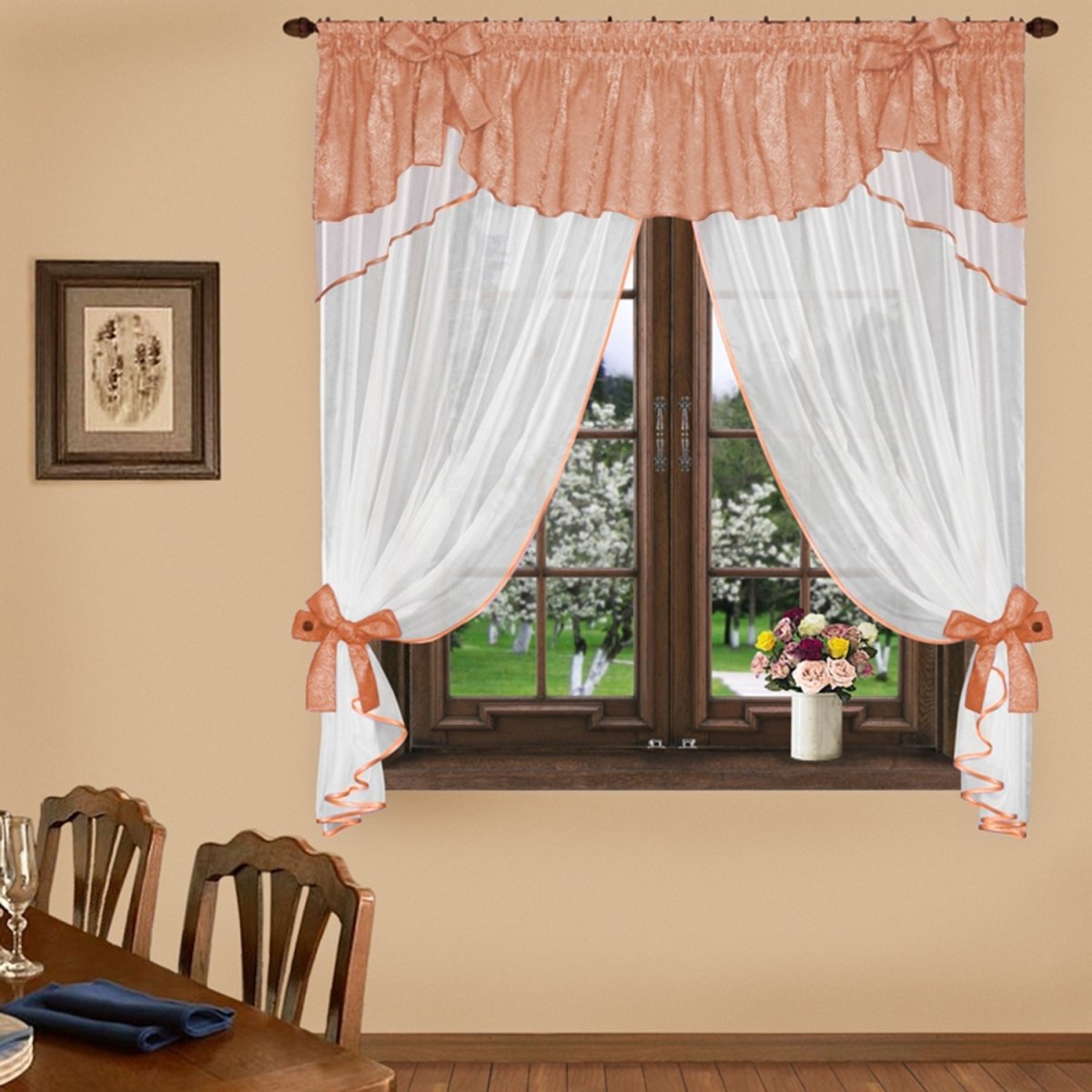 Шторы для кухни Нивасан Мираж