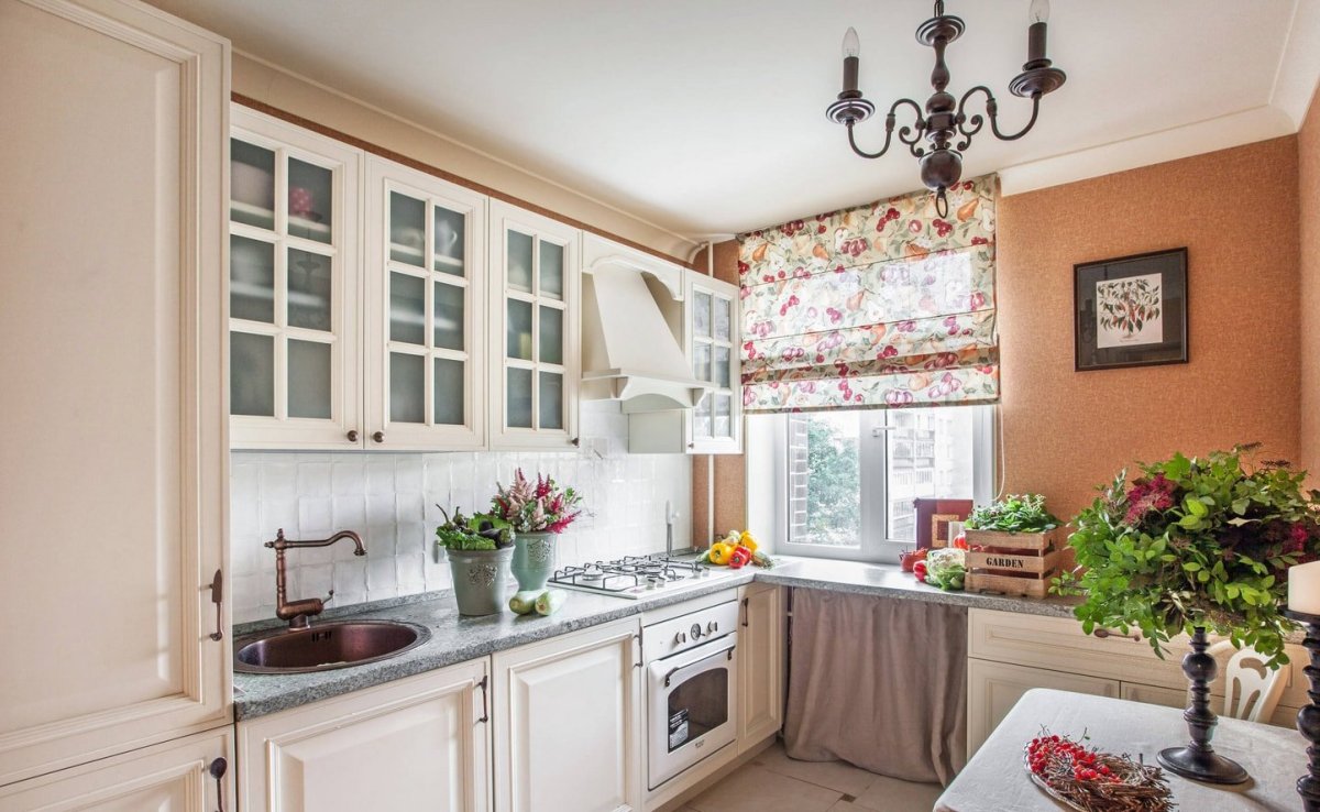 Римские шторы на кухню