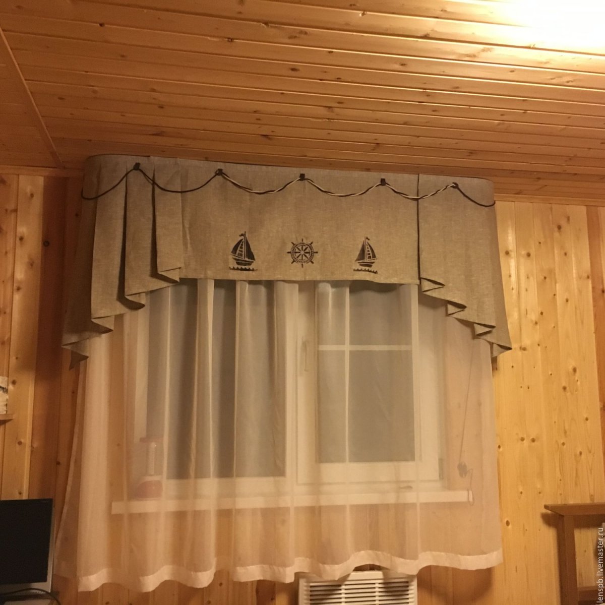 Шторы в баню для комнаты отдыха