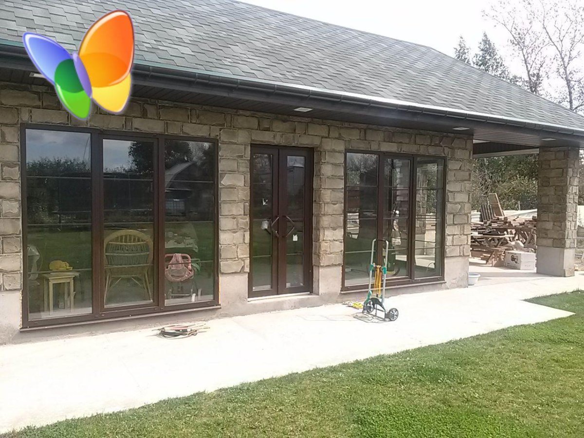 Остекление полукруглой веранды