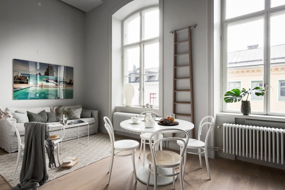 Окна в скандинавском стиле в интерьере