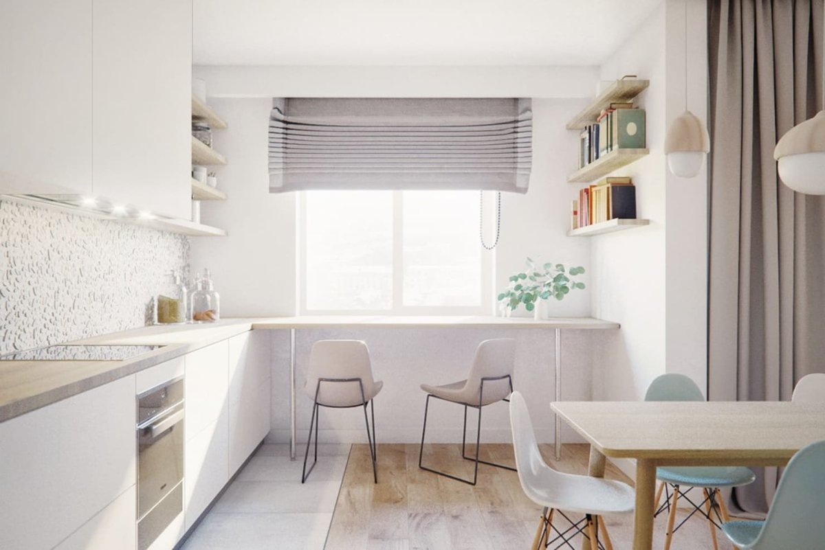 Широкий подоконник