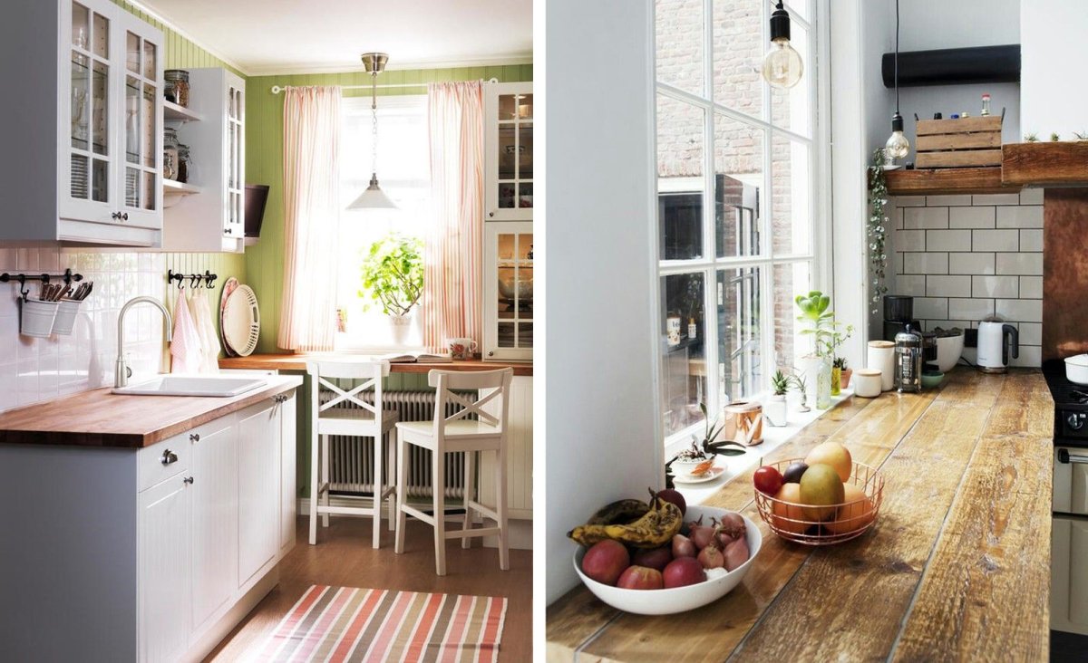 Кухонный гарнитур с окном