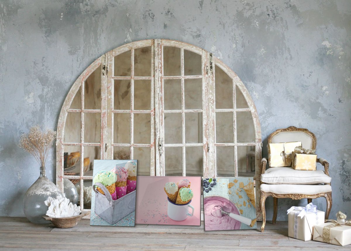 Винтажные окна современные