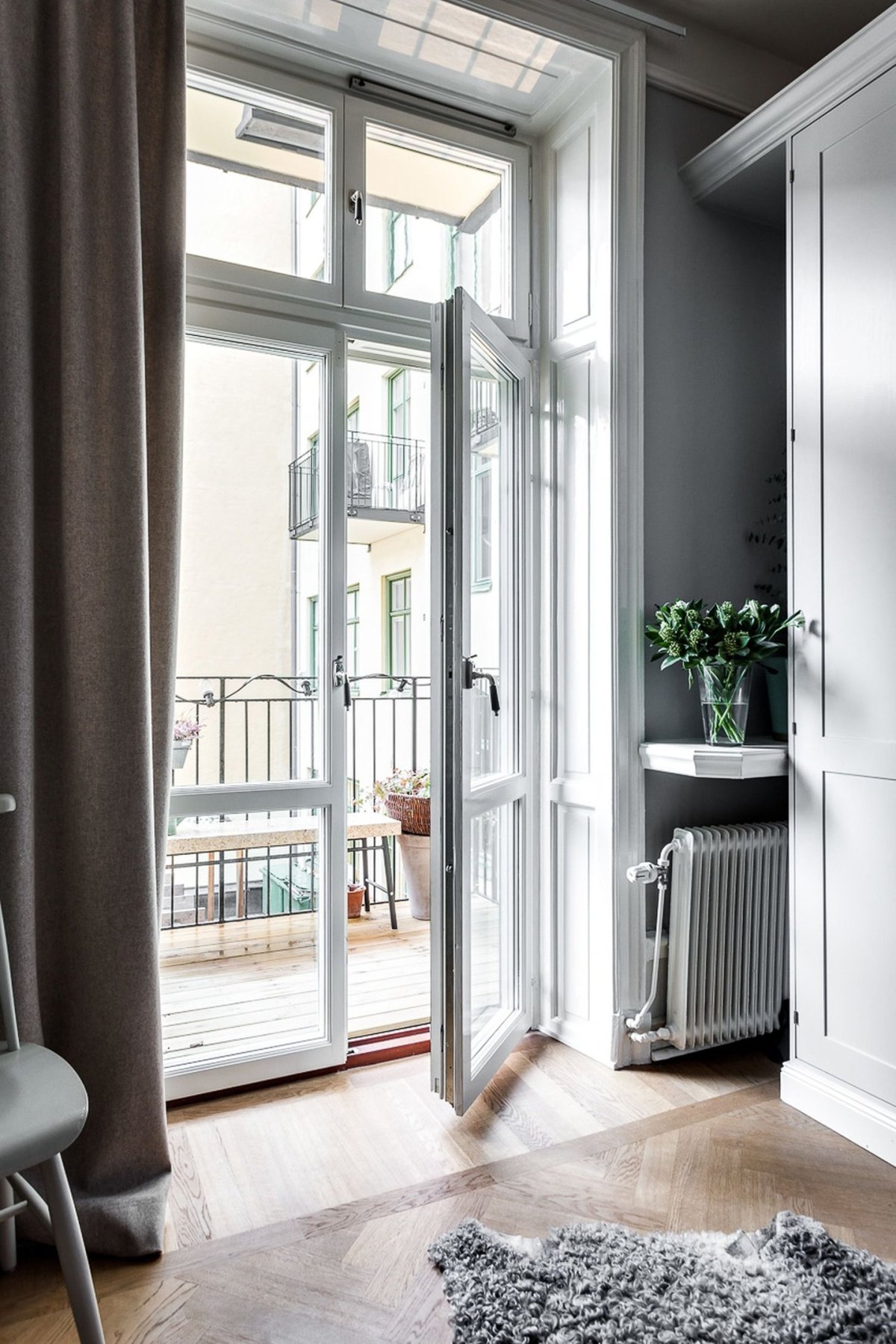 Французские двери на балкон