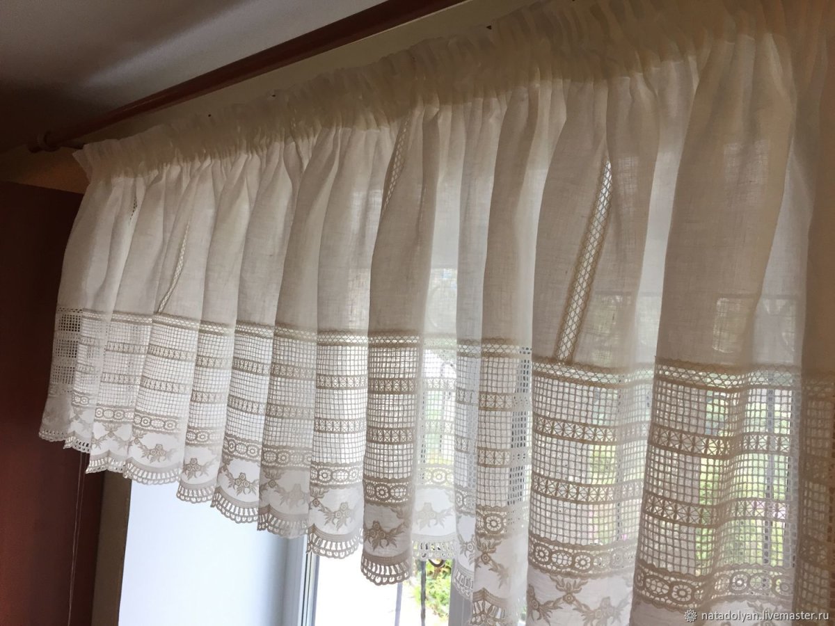 Занавески в дачный домик