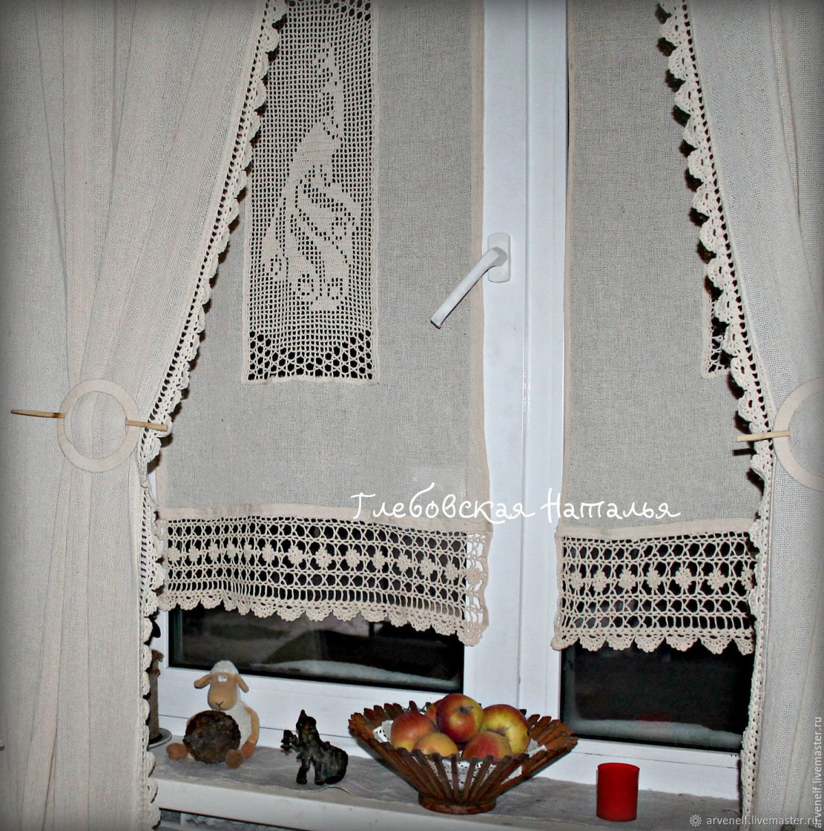 Шторы задергушки в стиле Прованс