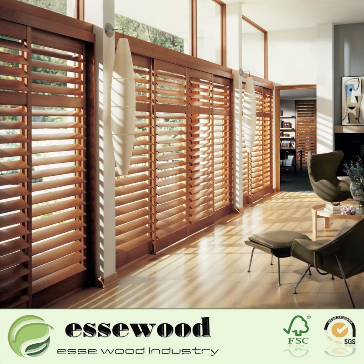 Поворотные жалюзи из дерева