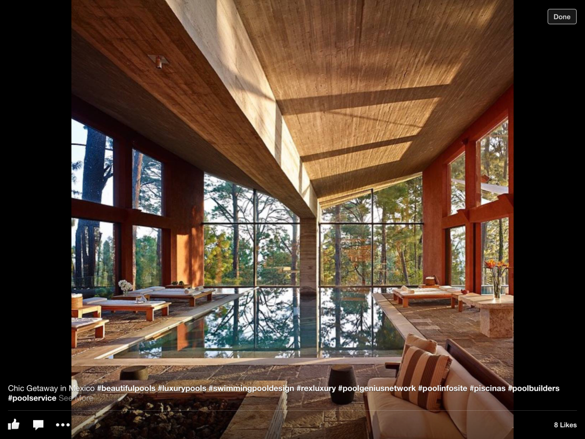 Дом с односкатной крышей и панорамным остеклением