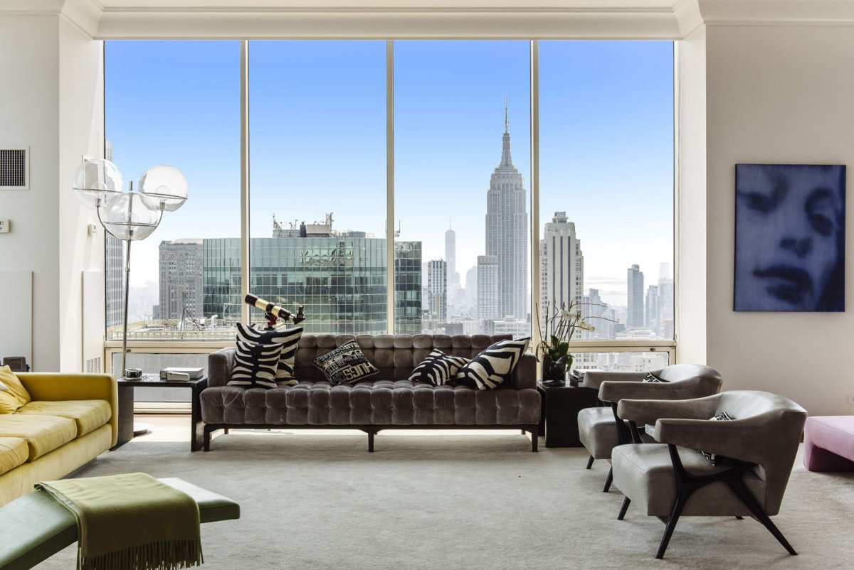Квартира с видом на Нью Йорк