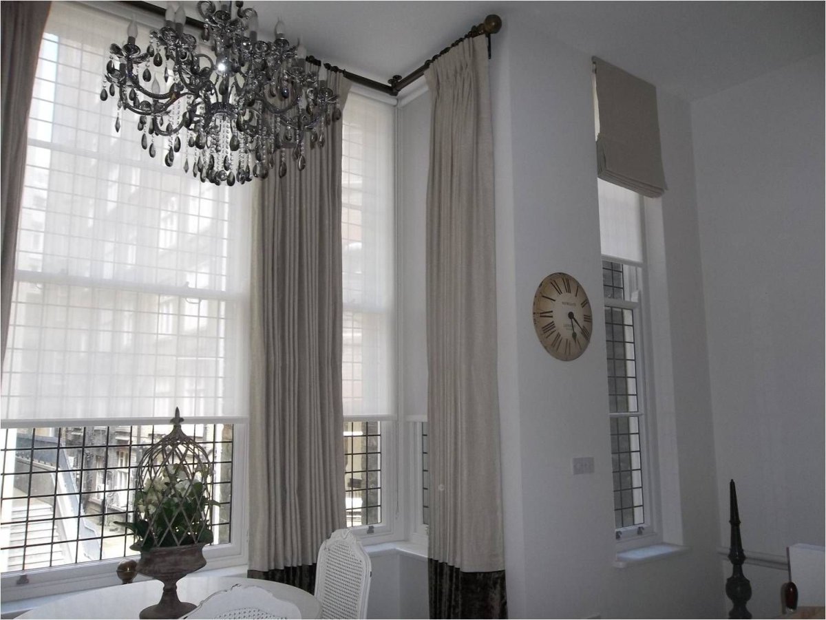 Шторы на высокие окна