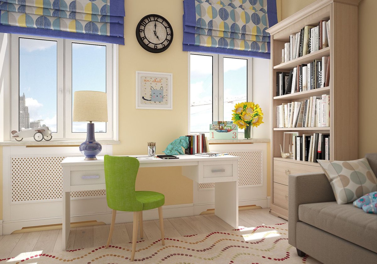 Шкаф вокруг окна