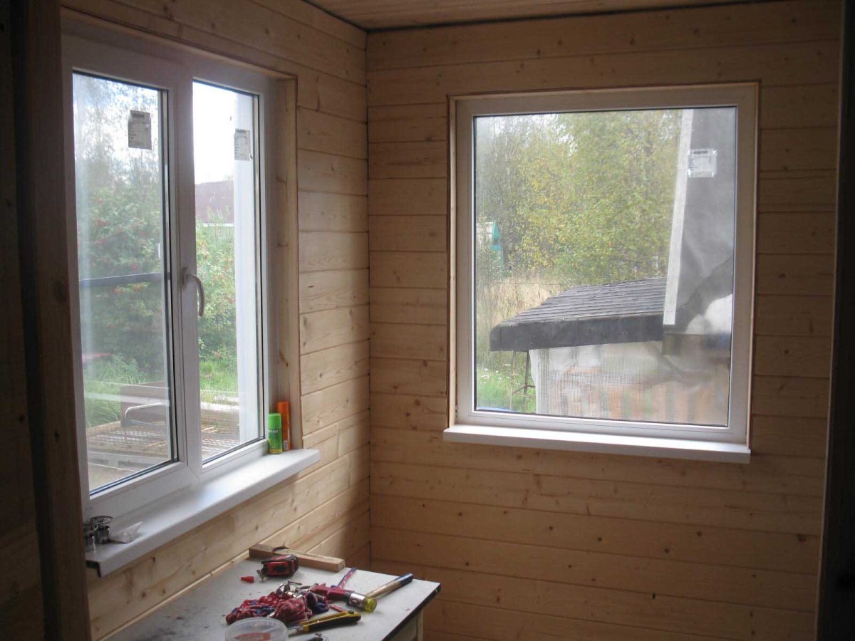 Деревянные откосы и наличники