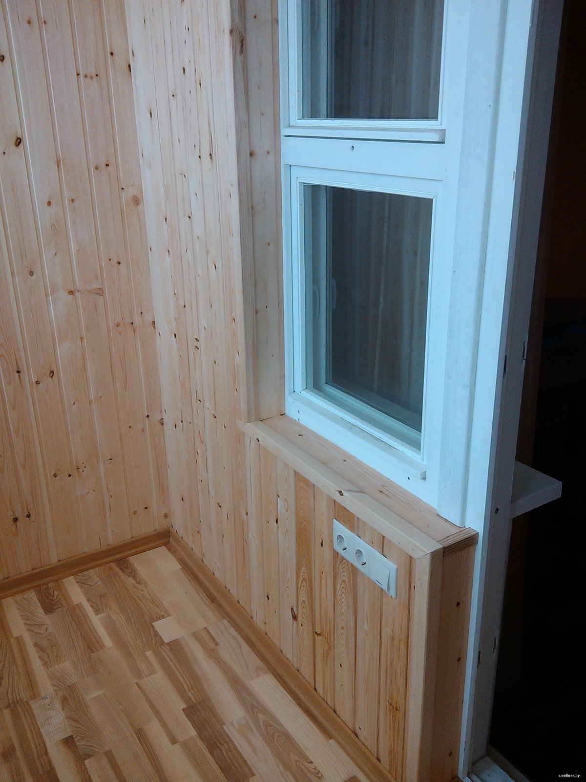 Откосы из имитации бруса