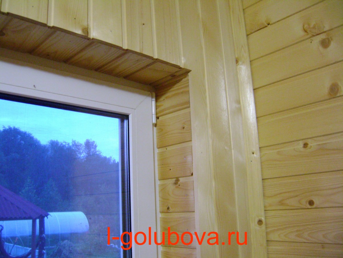 Потолок вагонкой на балконе