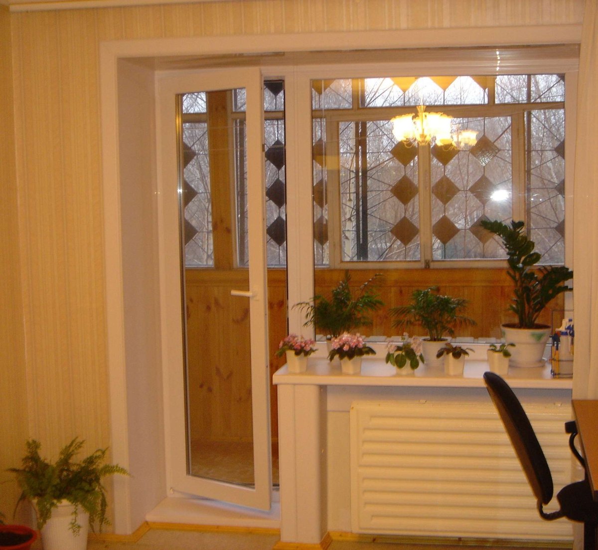 Отделка оконного проема ламинатом