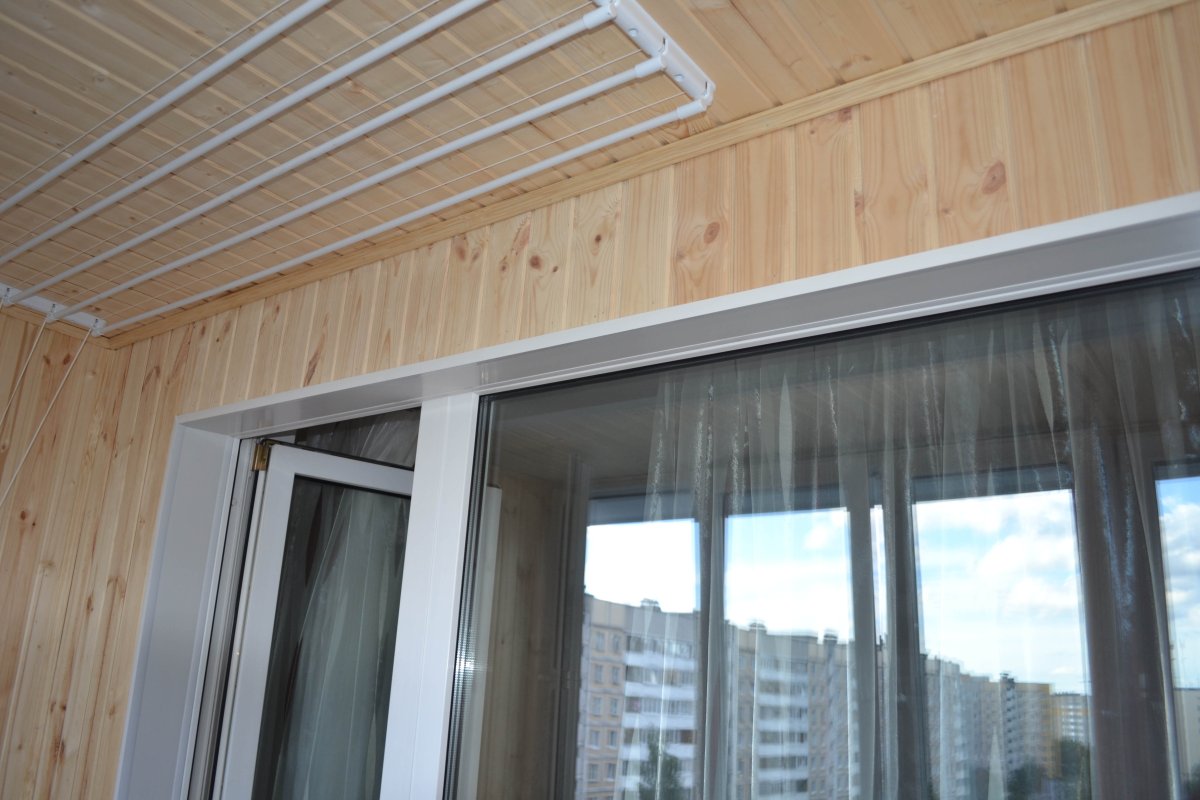 Балкон в хрущевке деревянная вагонка